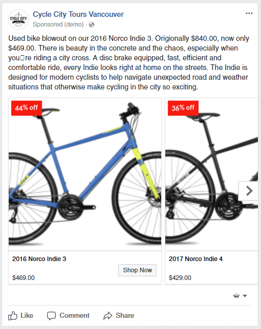 Facebook Product Ads
